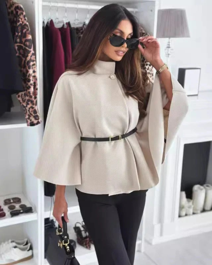 ALESA - Chic butterfly jacket with belt