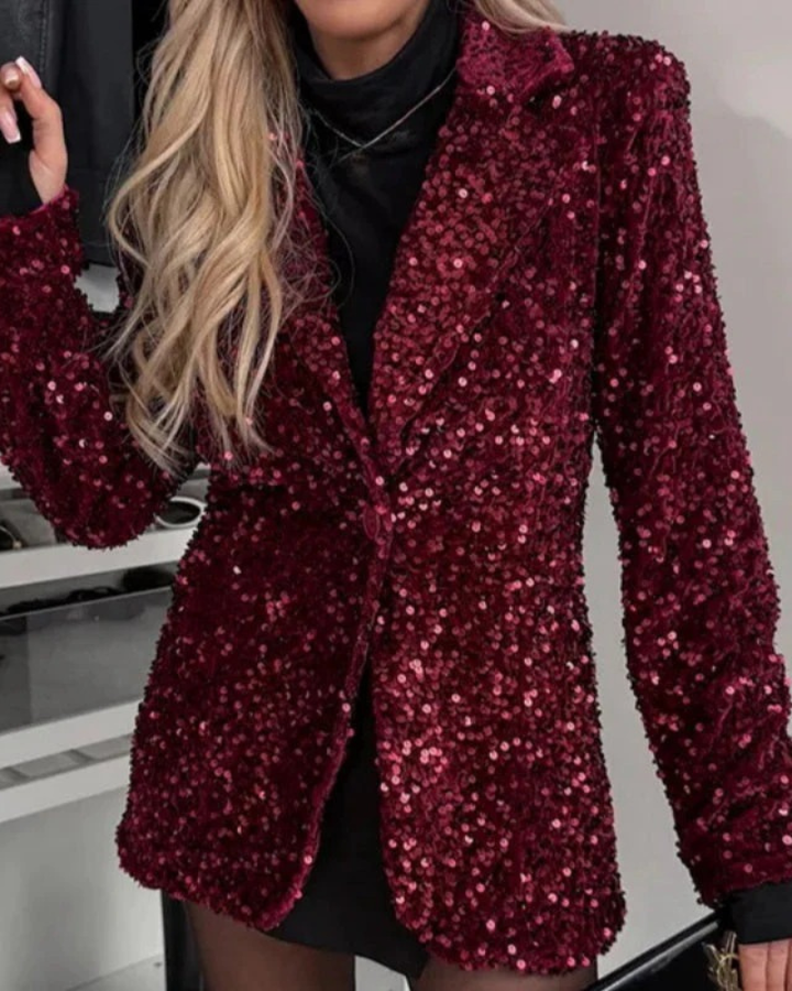 SHINEA - SPARKLY BLAZER JACKET