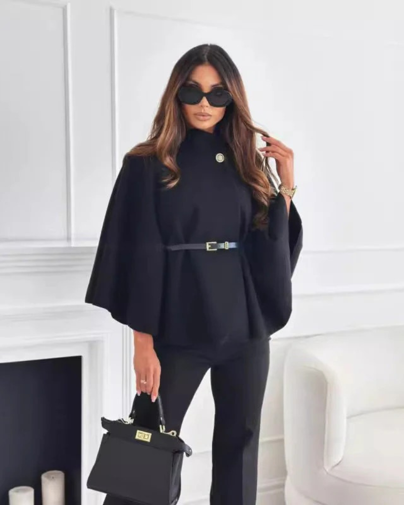 ALESA - Chic butterfly jacket with belt