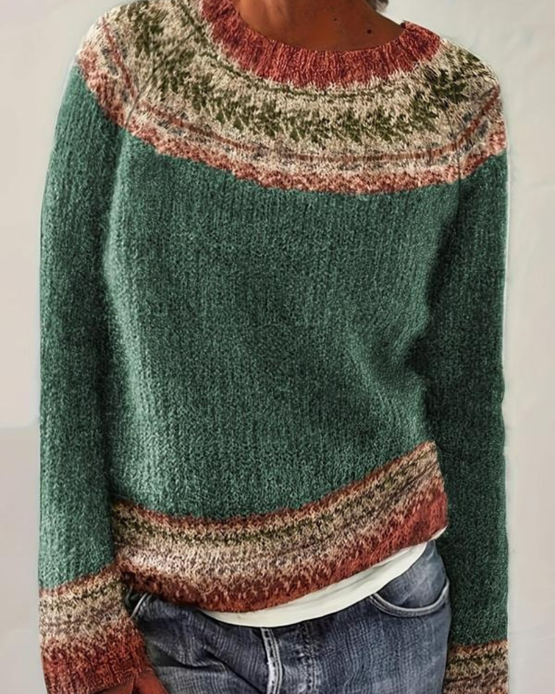 SKYLA - Chic Ethnic Sweater Knitwear
