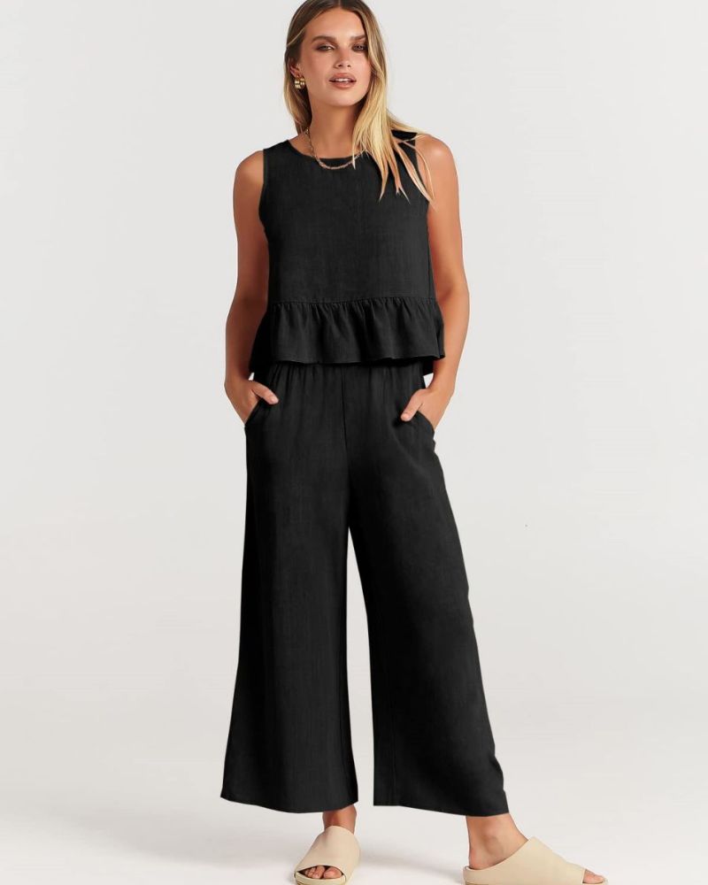 VALERINA - Casual Linen 2 Piece Set