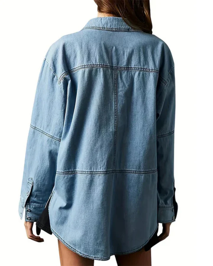 MIERESA - Oversized Denim Pullover